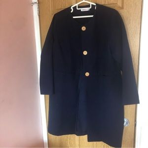 Justfab Navy Car Coat